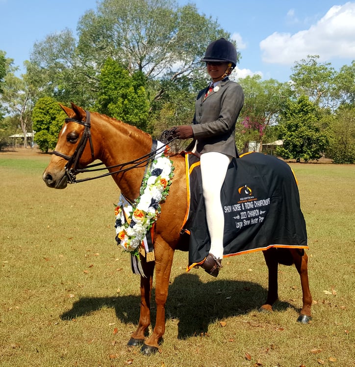 CHERATON WORK OF ART CHAMPION SHOW HUNTER LARGE PONY, RIDDEN BY CHARLI HEBBRON